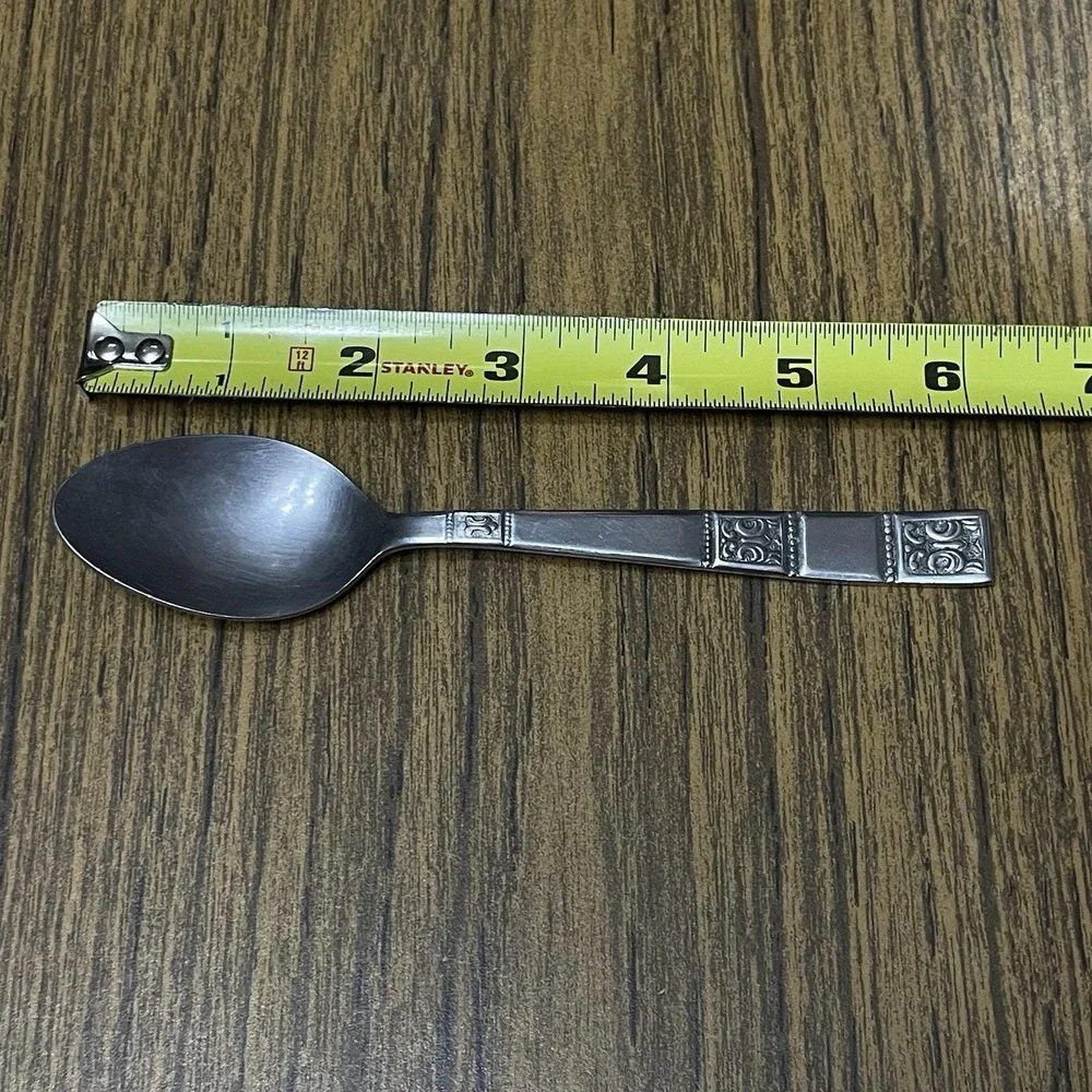 Vintage 1970s Towle Supreme Cutlery TWS74 Stainless Japan Teaspoon‎ 6